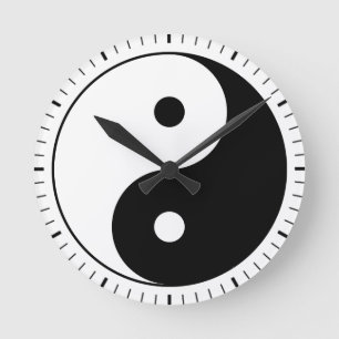 Yin and yang (yin-yang, yin yang) - Taoist Symbol Ronde Klok