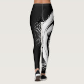 Yin en Yang Asian Dragons Leggings (Achterkant)