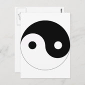 yin en yang balanceren symbool religie taoïsme briefkaart (Voorkant / Achterkant)