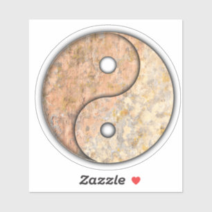 Yin en Yang Custom-Cut Vinyl Sticker