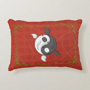 Yin en Yang de Koi Accent Pillow Decoratief Kussen