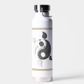 Yin en Yang de Koi Waterfles (Links)