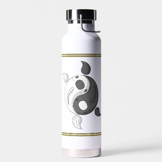 Yin en Yang de Koi Waterfles (Links)