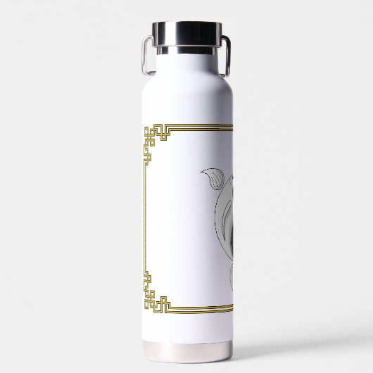 Yin en Yang de Koi Waterfles (Voorkant)