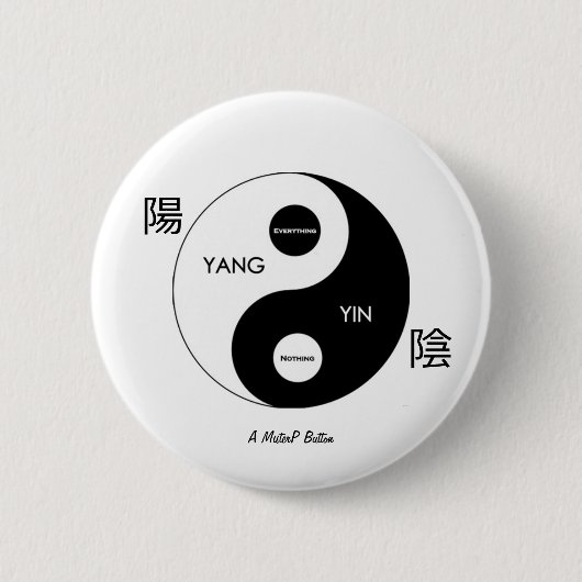 Yin en Yang - Een MisterP-Button Ronde Button 5,7 Cm (Voorkant)