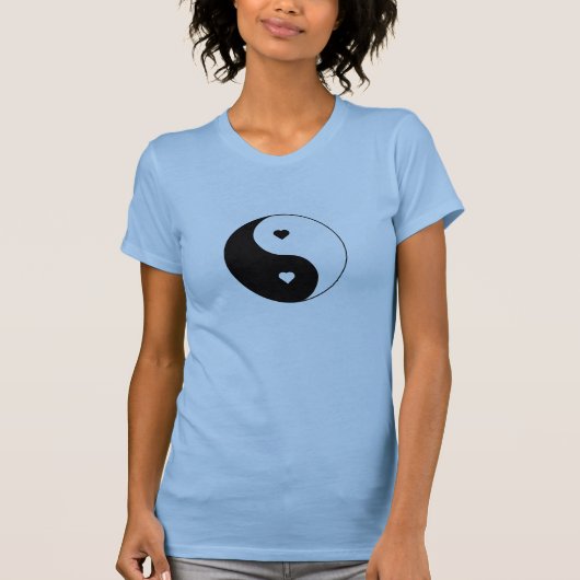 Yin en Yang Heart T-shirt (Voorkant)