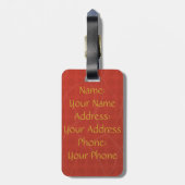 Yin en Yang het Koi Bagagelabel (Achterkant verticaal)