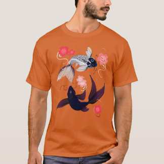 Yin en Yang Koi en Kersenbloesem jongen T-shirt