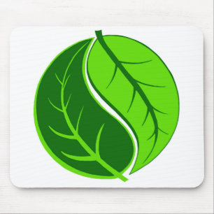 Yin en Yang Leaves Muismat