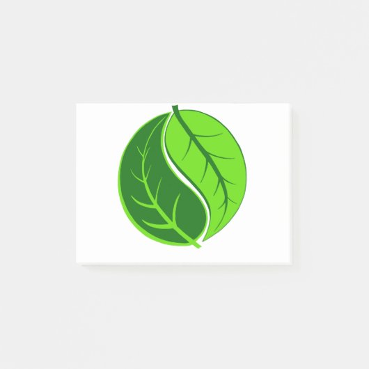 Yin en Yang Leaves Post-it® Notes (Voorkant)