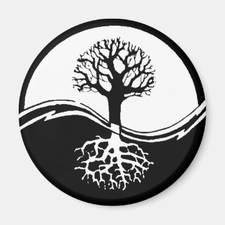 Yin en yang levensboom magneet