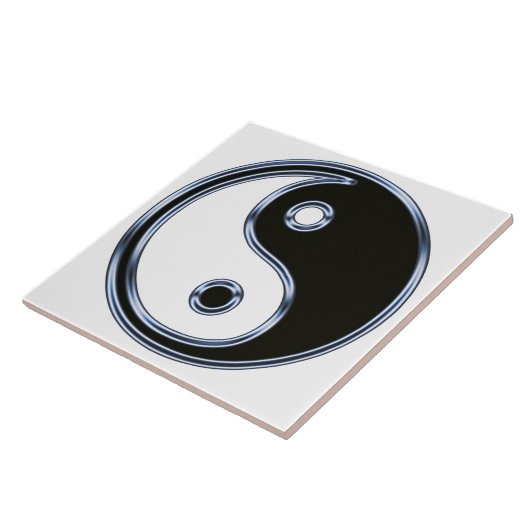 Yin en Yang Medallion Tegeltje (Zijkant)