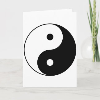 Yin en Yang Motivatie filosofisch symbool Kaart
