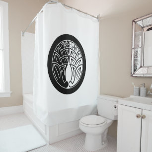 Yin en Yang Omarmen japanse gingers in cirkel Douchegordijn