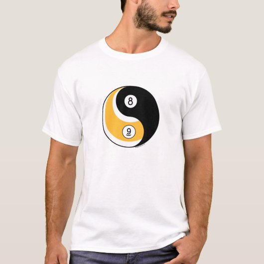 Yin en Yang Pool T-shirt (Voorkant)
