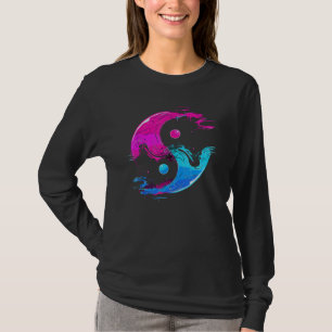 Yin en Yang Qi Gong Tai Chi Synthwave Fusion Water T-shirt