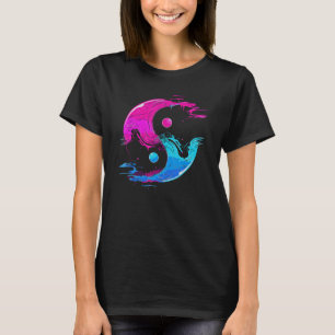 Yin en Yang Qi Gong Tai Chi Synthwave Fusion Water T-shirt