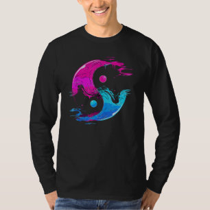 Yin en Yang Qi Gong Tai Chi Synthwave Fusion Water T-shirt