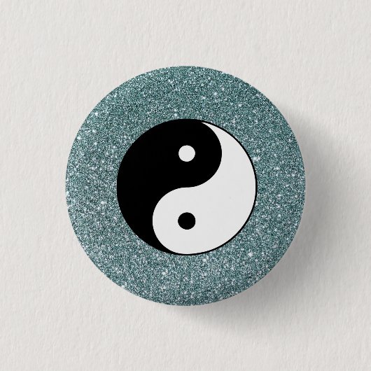 Yin en Yang Ronde Button 3,2 Cm (Voorkant)