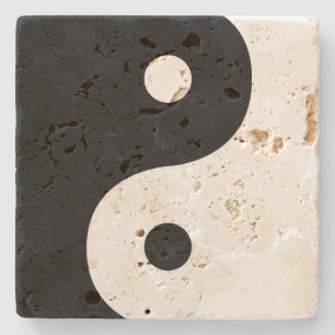 Yin en Yang Sides Stenen Onderzetter