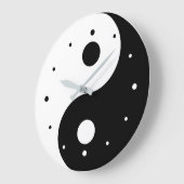 Yin en Yang Sjabloon Grote Klok (Hoek)