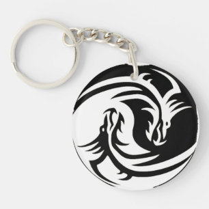 Yin en yang sleutelhanger