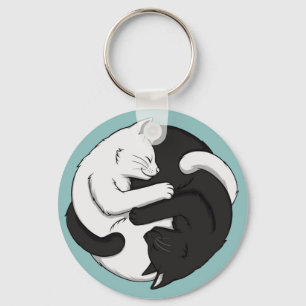 Yin en Yang Sleutelhanger