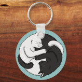 Yin en Yang Sleutelhanger (Voorkant)