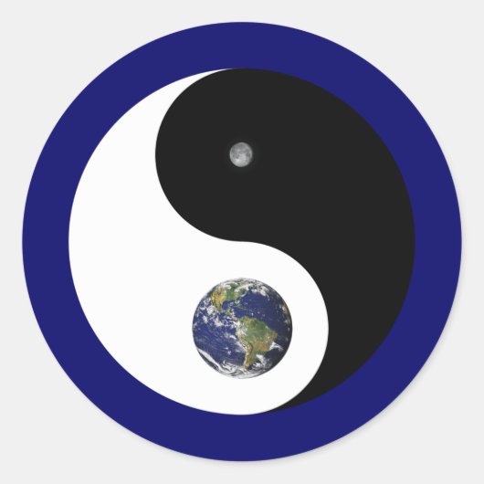 Yin en Yang Sticker (Voorkant)