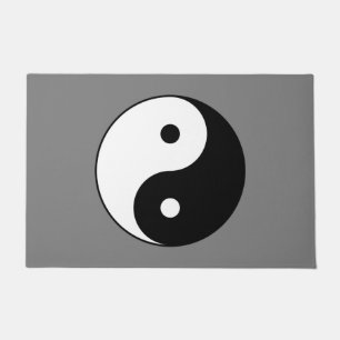 Yin en Yang Symbol (Chinese Taoïstische Taijitu) Deurmat