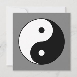 Yin en Yang Symbol (Chinese Taoïstische Taijitu) Kaart