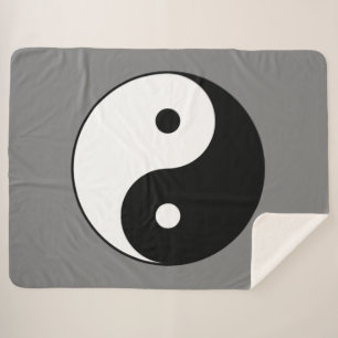 Yin en Yang Symbol (Chinese Taoïstische Taijitu) Sherpa Deken