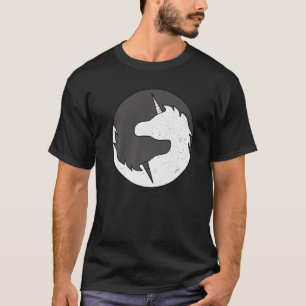 Yin en Yang Unicorn Mythical Creatitation Meditati T-shirt