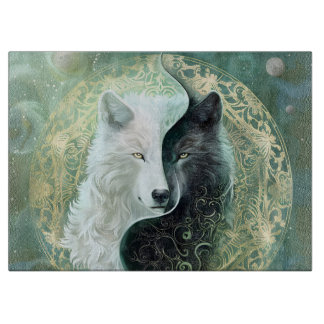 Yin en Yang-wolven Snijplank