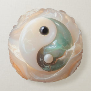 YIN EN YANG - Yijing Rond Kussen