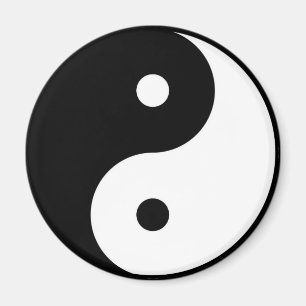 yin en yang yoga magneet
