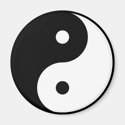 yin en yang yoga magneet (Voorkant)