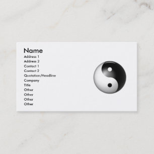 Yin et carte de profil de Yang