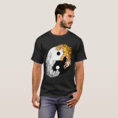 Yin et T-shirt foncé de base des hommes de tigres (Devant entier)