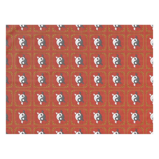 Yin et Yang la nappe de Koi (Devant (Horizontal))