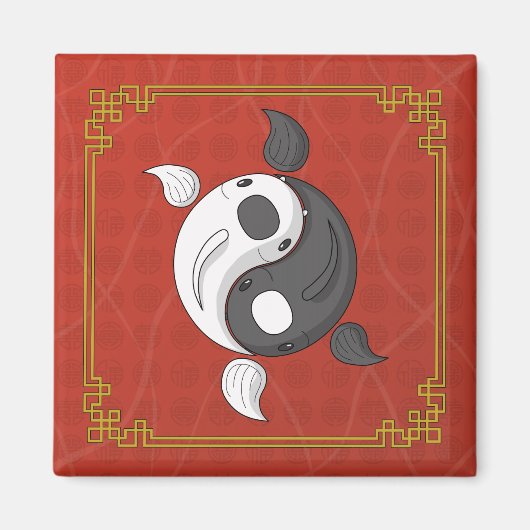 Yin et Yang le aimant de Koi (Devant)