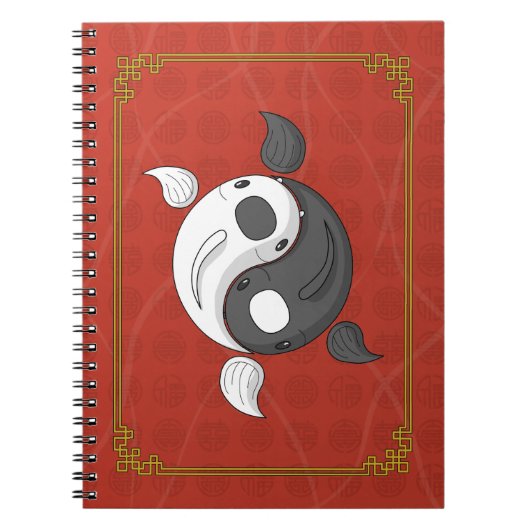 Yin et Yang le cahier des carpes koï (Devant)