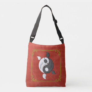 Yin et Yang le sac à imprimé intégral Koi
