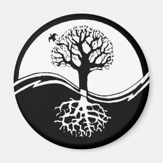 Yin Tree Magnet Magneet (Voorkant)
