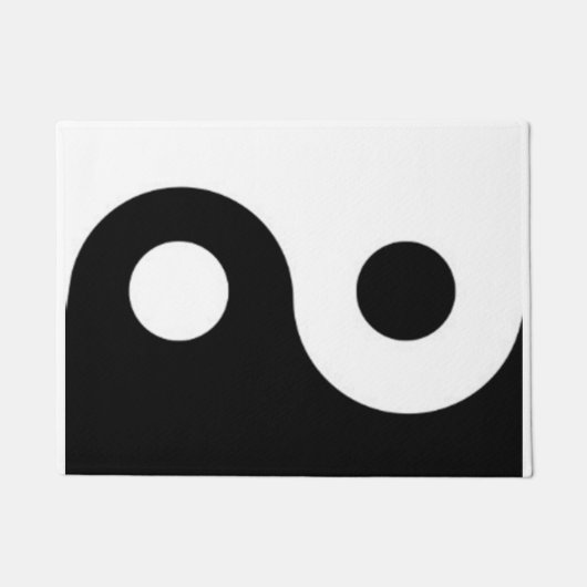yin yang 18 x 24-inch deurmat (Voorkant)