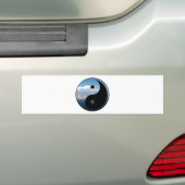 yin yang-1 bumpersticker (Op auto)