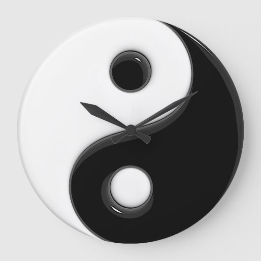 Yin Yang #1D Grote Klok (Voorkant)