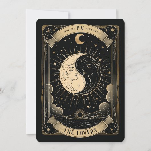 Yin Yang 2 | Tarot Bruiloft Kaart (Achterkant)