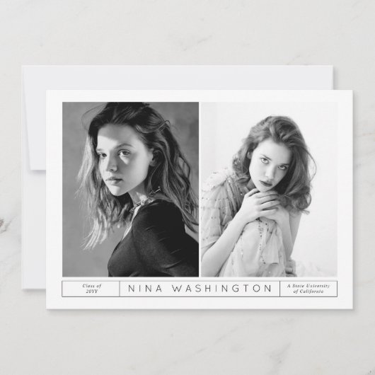 Yin & Yang Afstuderen Uitnodiging (Voorkant)