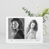 Yin & Yang Afstuderen Uitnodiging (Staand voorkant)